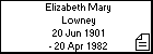 Elizabeth Mary Lowney
